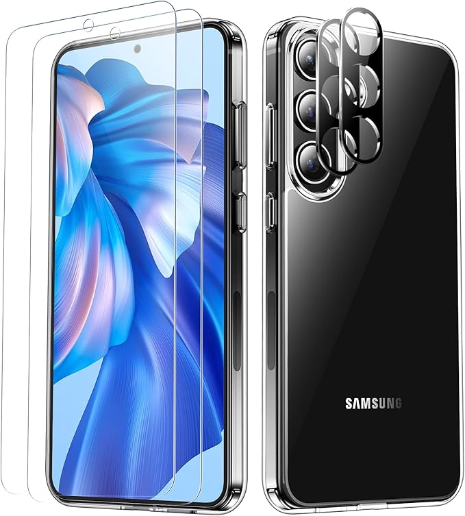 Red2Fire for Samsung Galaxy S24 Case Clear, [Non-Yellowing] [Slim Thin] [Military Grade Drop Protection] Lightweight Shockproof Protection Phone Case for S24 Case 6.2 inch, Clear