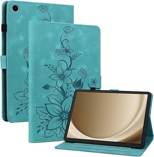 Case for Samsung Galaxy Tab A9+/ A9 Plus 11 inch 2023 SM-X210/ X215/ X216, Magnetic Clasp Stand Premium PU Leather Case with Pen Holder for Galaxy Tab A9 Plus Tablet Case, Green