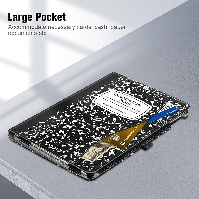 Fintie Case for iPad 9th / 8th / 7th Generation (2021/2020/2019) 10.2 Inch - [Corner Protection] Multi-Angle Viewing Stand Cover with Pocket & Pencil Holder, Auto Sleep Wake, Composition Book