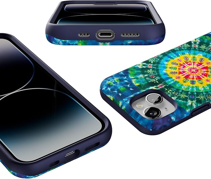 Casely iPhone 14 Case | Veneta Tapestry | Grateful Dead Tie Dye | Compatible with MagSafe | Bold Protective Design