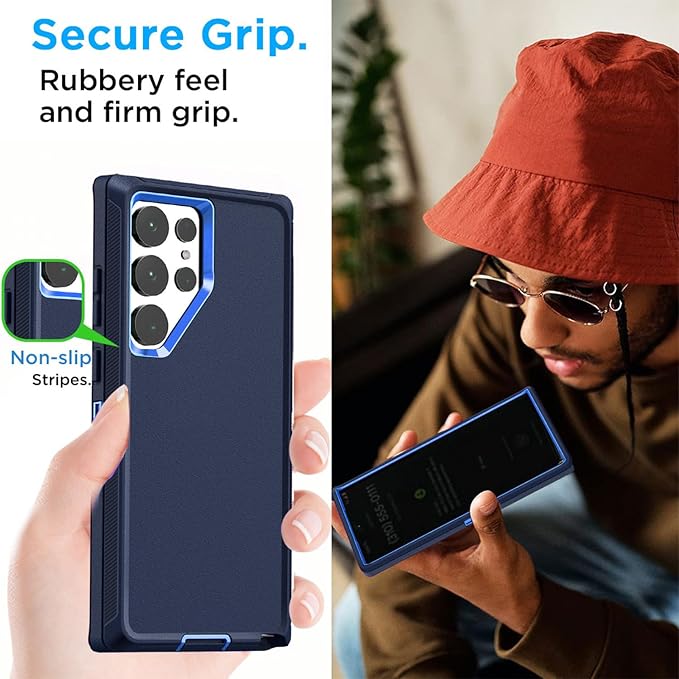 AICase for Samsung Galaxy S25 Ultra(6.9"),Heavy Duty Drop Protection Full Body Rugged Shockproof/Drop Proof/Dust Proof Military Protective Tough Durable Phone Cover for Galaxy S25 Ultra 2025_2