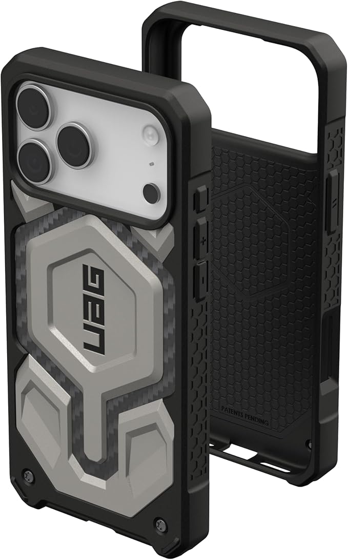 URBAN ARMOR GEAR UAG Designed for iPhone 17 Pro Max Case Monarch Pro - Compatible with MagSafe Military Grade Protective Cover, Titanium