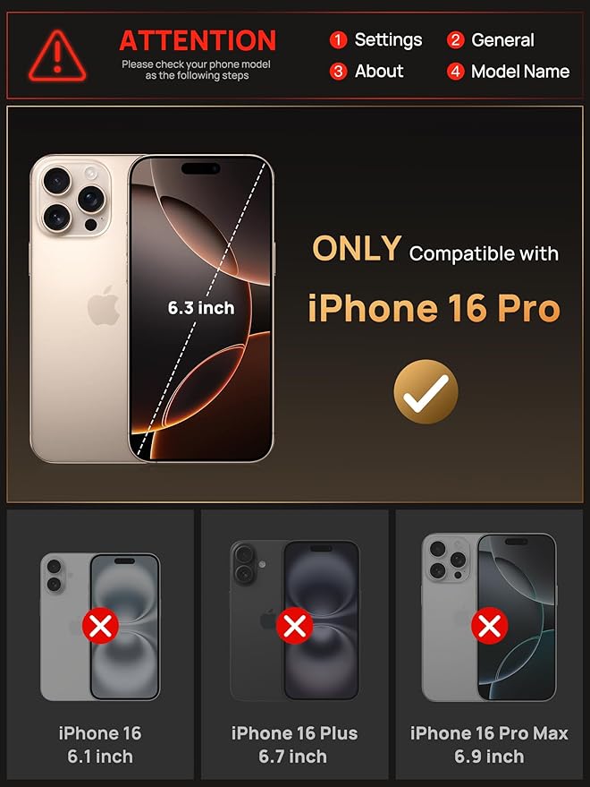 Vihibii for iPhone 16 Pro Case Wallet with Card Holder (4 Cards) [RFID Blocking] & Slide Camera Cover, Military Grade Drop Protection, Rugged Back & Silicone Edge Phone Cover, 6.3" 2024, Rose Gold