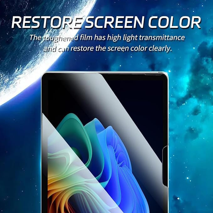 ZenRich 【2 Pack Anti Blue Light Tempered Glass Screen Protector for Surface Pro 12” 2025,Anti Blue Light Anti-Glare Bubble Free Anti-fingerprint Protective Film