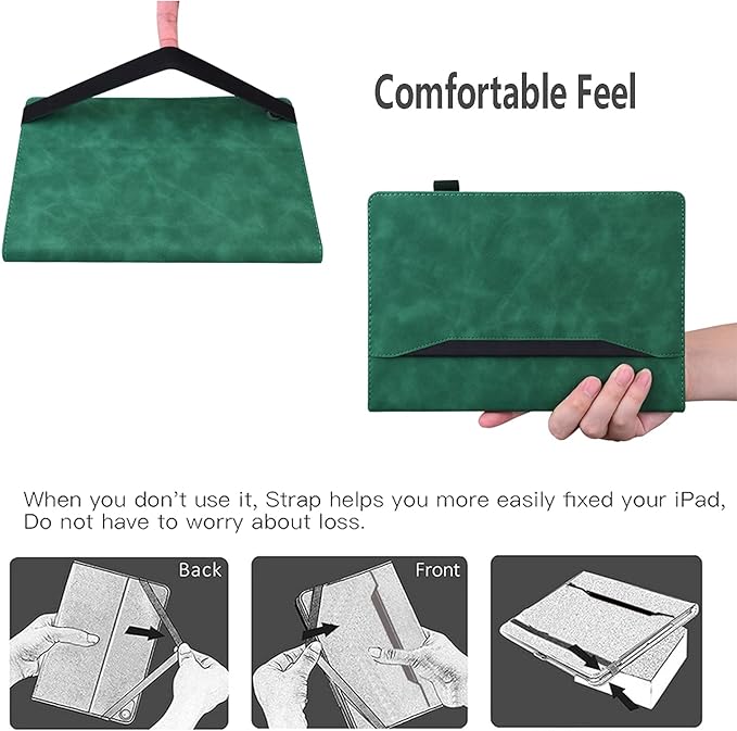 Case for Lenovo Tab P11 (2nd Gen) 11.5 inch/Pad Plus 2023 Magnetic PU Leather Folio Stand Shell Cover Foldable Card Holder Multi-Angle Lenovo Tab P11 Gen2 Tablet 2023 11.5",Vintage Green