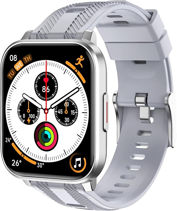 Smart Watch with Ai Functions GPS Tracking for Android Phones and iPhone Compatible Bluetooth Call Message Alert Heart Rate/Sleep Monitor IP68 Waterproof for Men Women