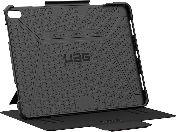 URBAN ARMOR GEAR UAG Designed for iPad Air 13" Case (1st/2nd Gen 2024-2025) M3 A3268 A3269 - Rugged Multi-Angle Viewing Folio Cover with Pencil Holder & Adjustable Stand, Metropolis SE Bordeaux