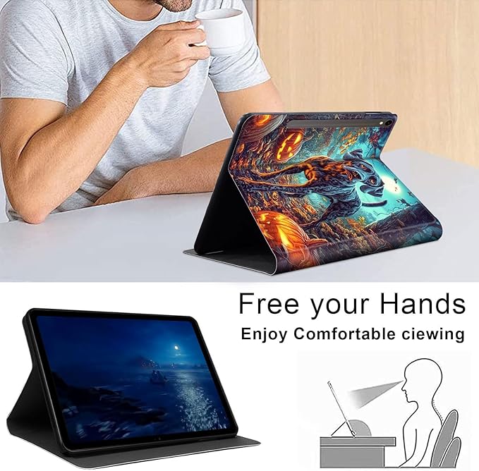 Case for Samsung Galaxy Tab S10 FE/ S9 FE 5G 10.9 Inch/Tab S9 11 Inch, Slim PU Leather Stand Cover with Auto Wake/Sleep, Multi-Angle Viewing & Shockproof, Shorthaired Pointer Dog