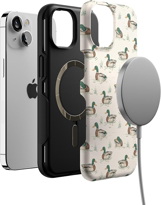 Casely iPhone 14 Case | Mallard & Co. | The Boyfriend Collection | Bold Protective Design | Compatible with MagSafe