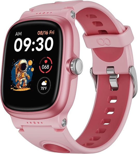 Smart Watch for Kids with Heart Rate Sleep Monitor, Games/Alarm/IP68 Waterproof Smart Watch for Boys Girls, Step Calorie Pedometer Activity Tracker, Kids Fitness Watch Birthday Gifts for Aged 4-16