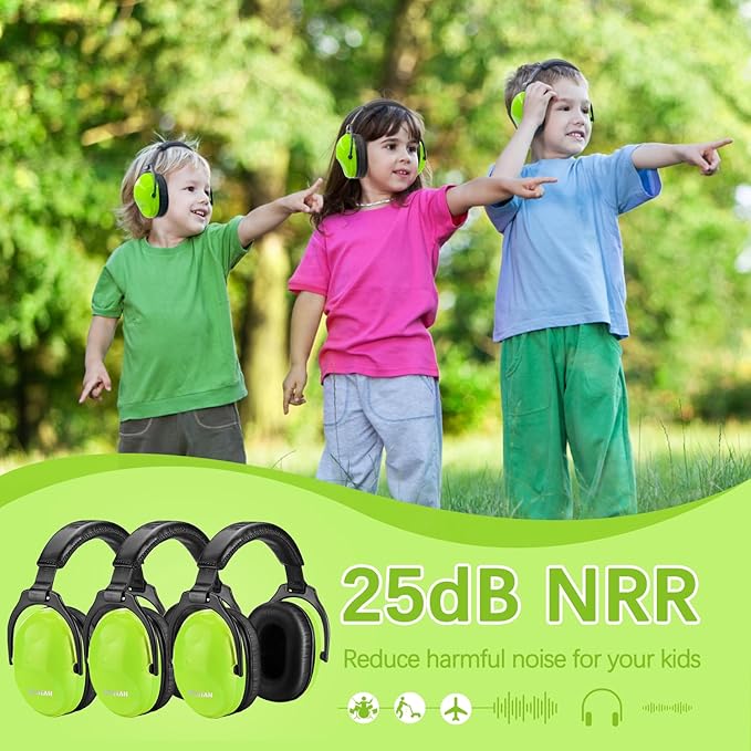 ZOHAN Kids Ear Protection 3 Pack,Kids Noise Canceling Headphone for Concerts, Monster Truck, Fireworks