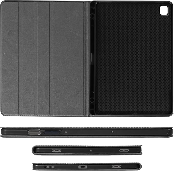 for Samsung Galaxy Tab S9/S10 Ultra 14.6 inch Case with S Pen Holder 2023/2024 Model(SM-X918U/X910/X916B/X920/X926) Genuine Leather Cover Protective Shell,Auto Wake/Sleep.Black