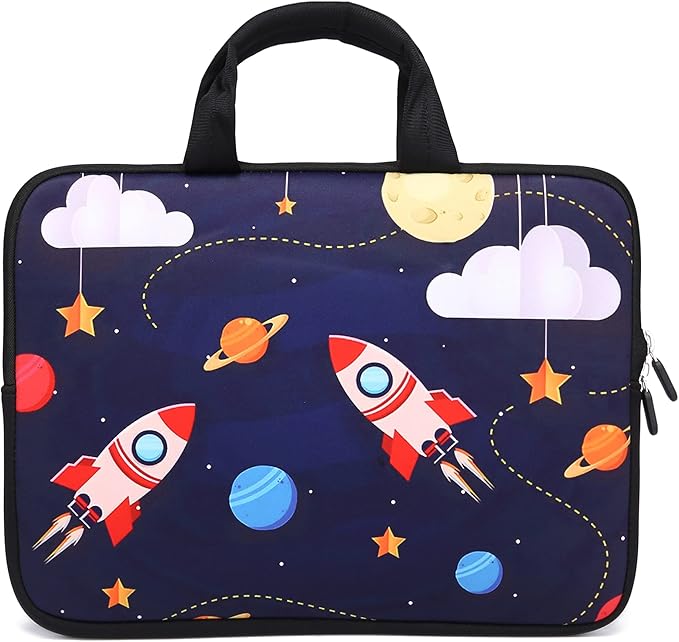 11" 11.6" 12" 12.1" 12.5" inch Laptop Carrying Bag Chromebook Case Notebook Ultrabook Bag Tablet Cover Neoprene Sleeve Fit Apple MacBook Air Samsung Google Acer HP DELL Lenovo Asus (Cool Rocket)