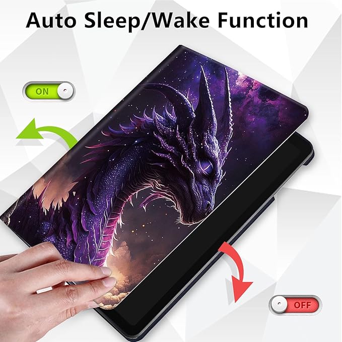 Case for Lenovo Tab M10 Plus 10.3", 360 Degree Rotating Folding Stand,with Auto Sleep/Wake Case for Lenovo Tab M10 Plus (2020 2nd Gen) TB-X606F/TB-X606X 10.3" FHD Tablet,Purple Dragon