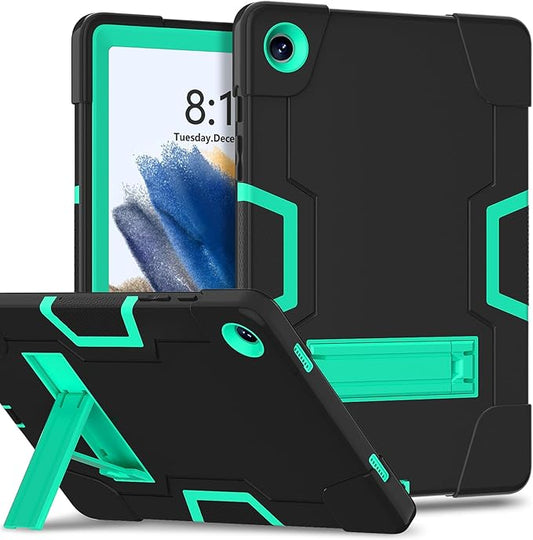 Case for Galaxy Tab A9 Plus 11 inch (2023), High Impact Protective Heavy Duty Shockproof Kickstand Cover for Samsung Galaxy Tab A9+ Plus 11" Model (SM-X210/X215/X216) Black+Mint Green