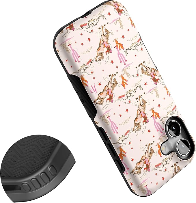 Casely iPhone 17 Case | Cowgirl Canyon | FashionPass x Casely | Bold Protective Design | Compatible with MagSafe
