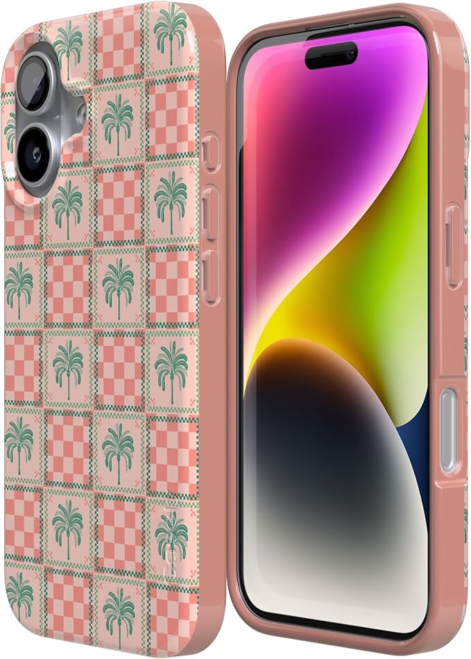 Casely iPhone 17 Case | The Social Club | Palm Beach | Compatible with MagSafe | Classic Ultra Slim Design