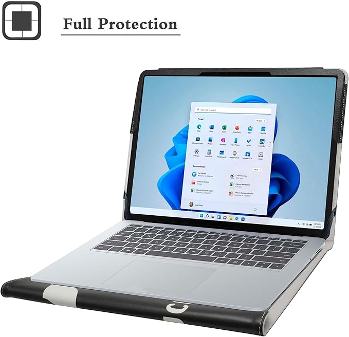 Bige for Surface Laptop Studio 2 2023 Case, PU Leather Folio 2-Folding Stand Cover for Microsoft Surface Laptop Studio 2 14.4" Tablets, Don't Touch