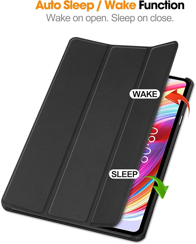 Case for TECLAST T50 11.0 inch Tablet, Folding Folio Ultra-Thin PU Leather Stand Case Cover for TECLAST T50 11.0 inch Black