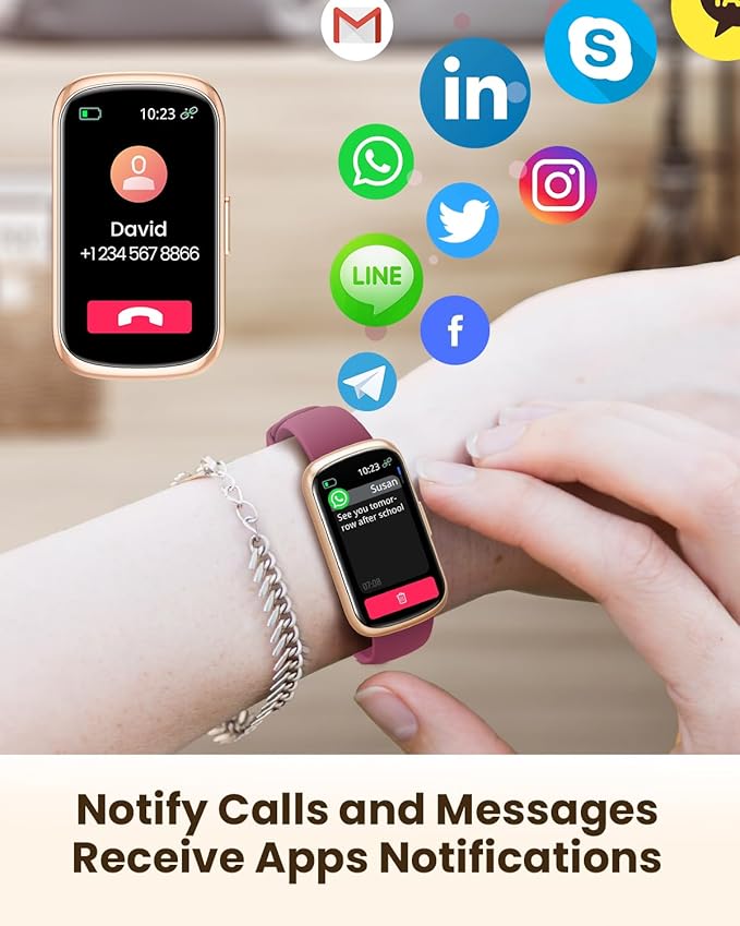 RUXINGX Fitness Tracker, Smart Watches for Women with Heart Rate Monitor, Sleep and Step Tracker, 20+ Sport Modes Fitness Watch for Women, Smart Watch for Android Phones & iPhones