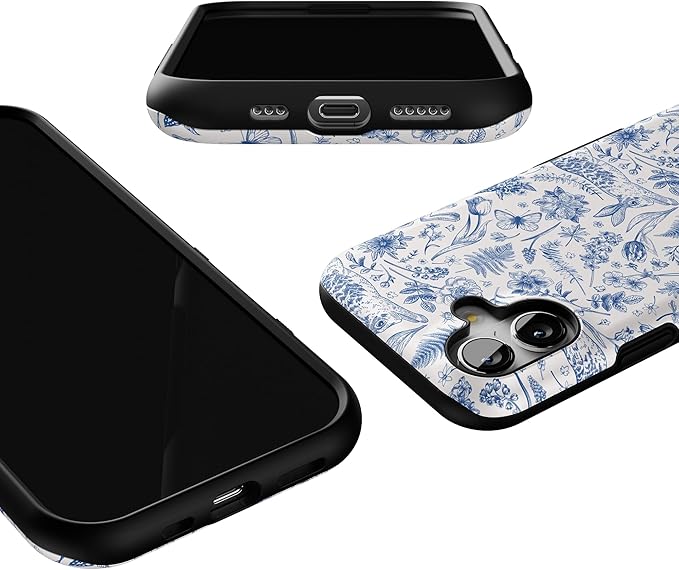 Casely iPhone 17 Case | Hop & Bloom | Bunny Toile | Bold Protective Design | Compatible with MagSafe