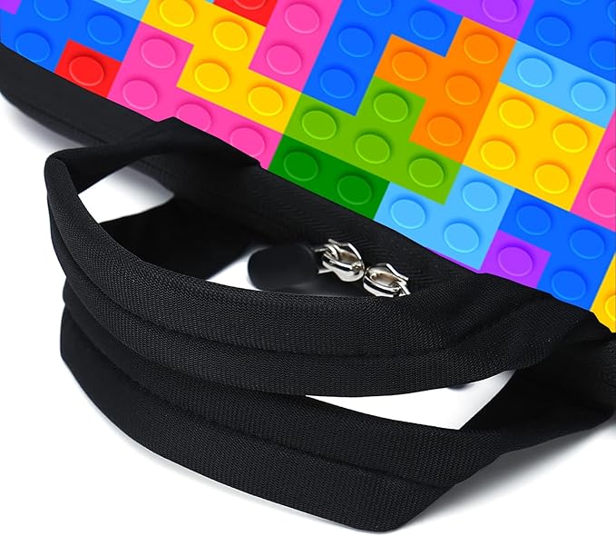 11.6-12.2 Inch Laptop Sleeve Case With Two Pockets - Chromebook, Ultrabook, Notebook, Tablet Neoprene Handle Case for Apple MacBook Air, Samsung, Acer, HP, DELL (Puzzle)