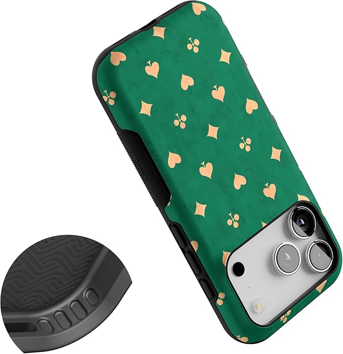 Casely iPhone 17 Pro Case | Royal Flush | French Deck | Bold Protective Design | Compatible with MagSafe