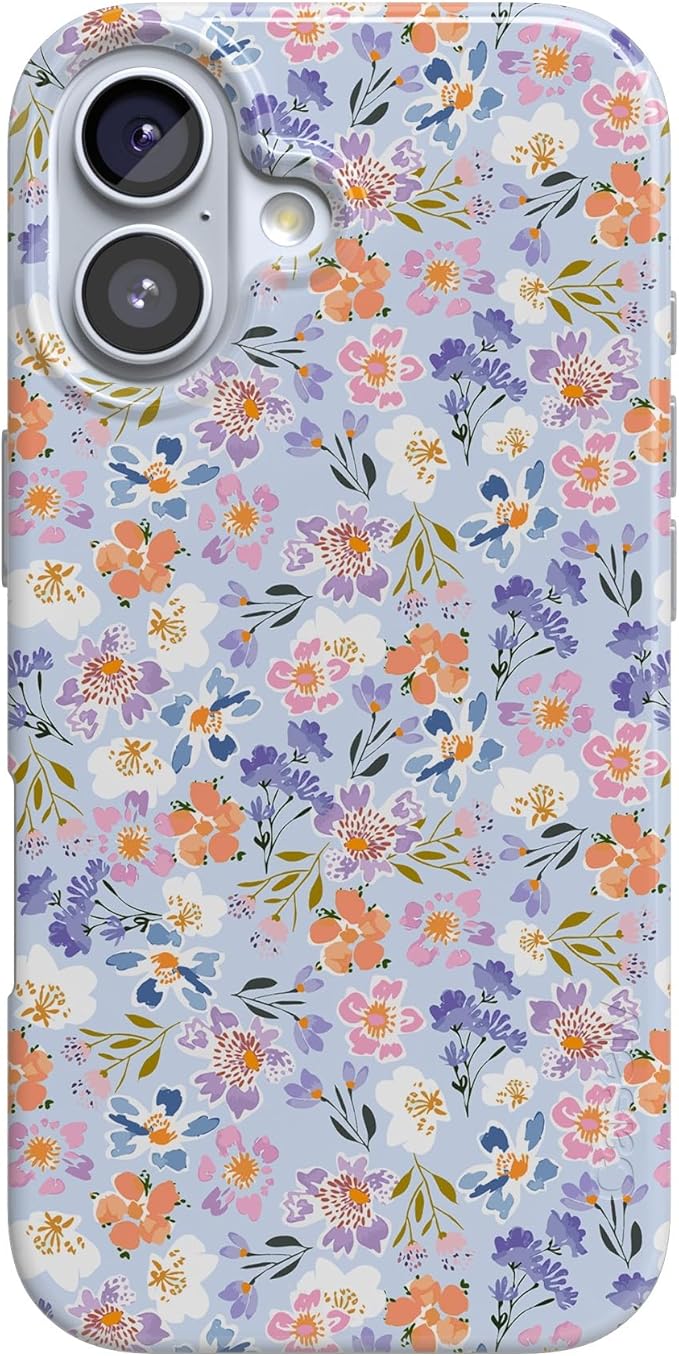 Casely iPhone 17 Case | Poppy Meadows | Pastel Floral | Compatible with MagSafe | Classic Ultra Slim Design