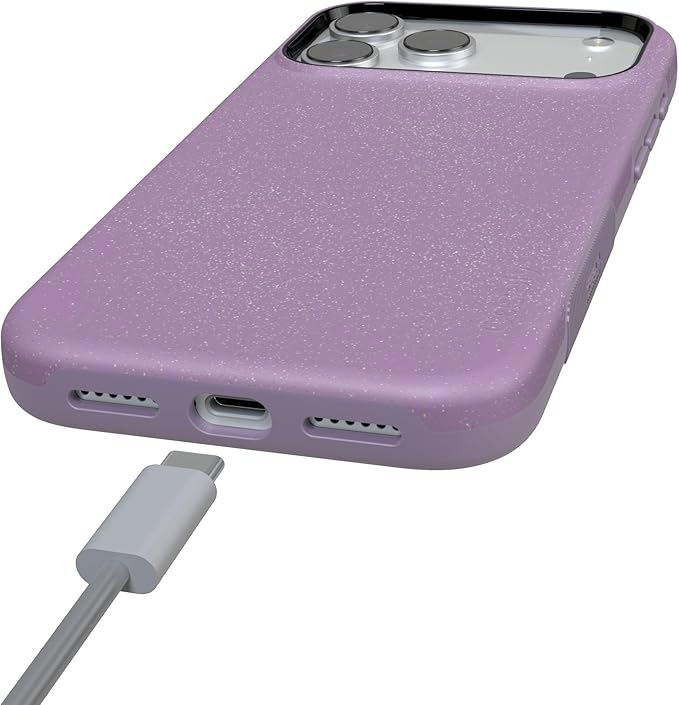 Casely iPhone 17 Pro Case | Lavender Waves | Purple Shimmer | Compatible with MagSafe | Bold Protective Design