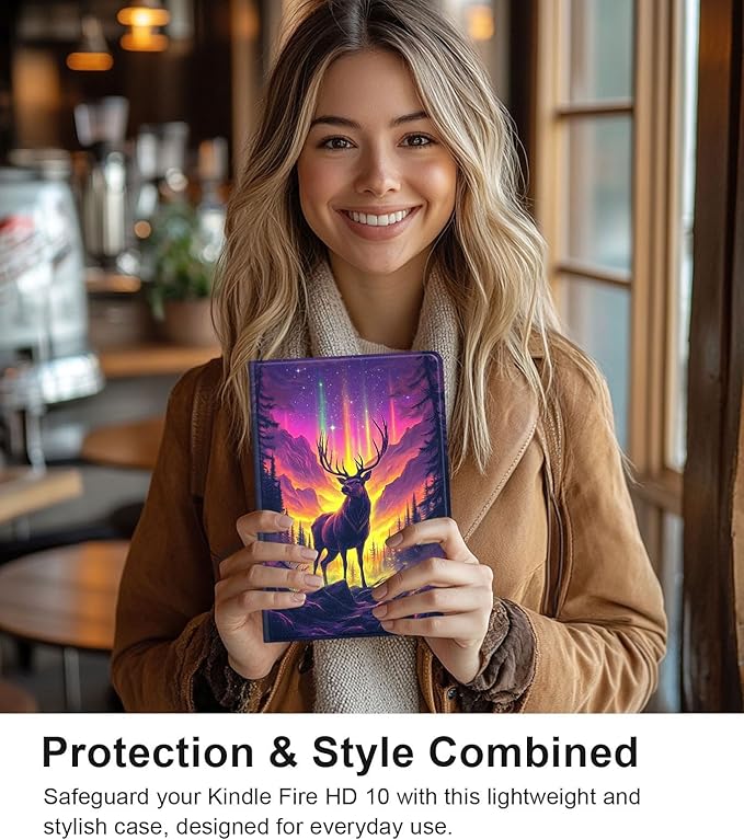 Case for Samsung Galaxy Tab A9 8.7-Inch 2023, Slim PU Leather Stand Cover with Auto Wake/Sleep, Multi-Angle Viewing & Shockproof, Majestic Stag