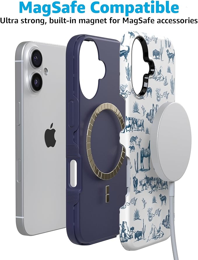 Casely iPhone 17 Case | Wild West Adventure | Desert | Compatible with MagSafe | Bold Protective Design