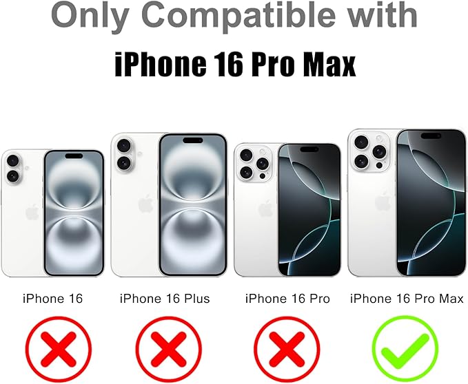 MOWIME Magnetic Case for iPhone 16 Pro Max [Compatible with Magsafe] [Cute Fashion Fluorescent Design] [1 Screen Protector] Slim Translucent Matte Case for iPhone 16 Pro Max 6.9" 2024, Desert