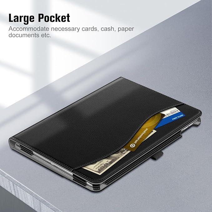 Fintie Case for iPad 9th / 8th / 7th Generation (2021/2020/2019) 10.2 Inch - [Corner Protection] Multi-Angle Viewing Stand Cover with Pocket & Pencil Holder, Auto Sleep Wake, Black