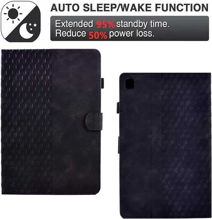 Case for Samsung Galaxy Tab S6 Lite 2024/2022/2020 10.4 inch Case SM-P620/P625/P610/P613/P615/P619 PU Leather Folio Magnetic Cover Card Holder with Pen Holder,Black