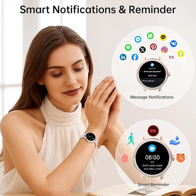 Smart Watch for Men Women(Answer/Make Calls), Smartwatch Built-in AI Voice, 1.27" HD Fitness Tracker with Heart Rate/Sleep/Step/SpO2 Monitor, 100+ Sports Modes, IP68 Waterproof Watch for Android iOS