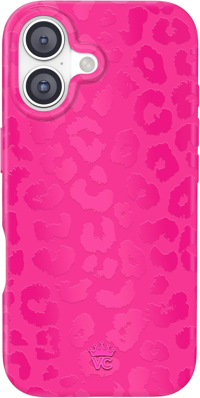 VELVET CAVIAR Case for iPhone 17 | Compatible with MagSafe | 10ft Drop Tested | Protective Designer Cases | Even Hotter Pink Leopard