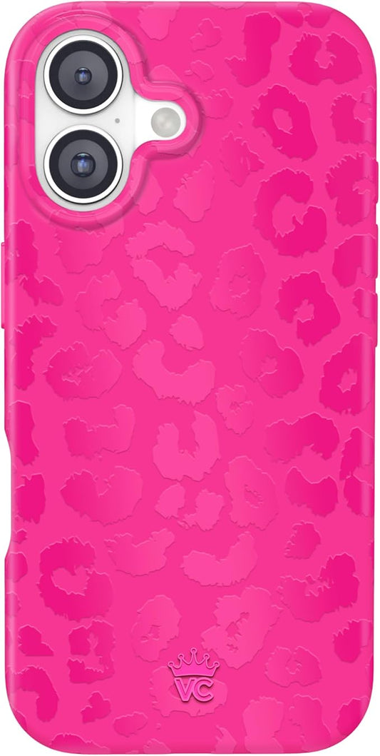 VELVET CAVIAR Case for iPhone 17 | Compatible with MagSafe | 10ft Drop Tested | Protective Designer Cases | Even Hotter Pink Leopard