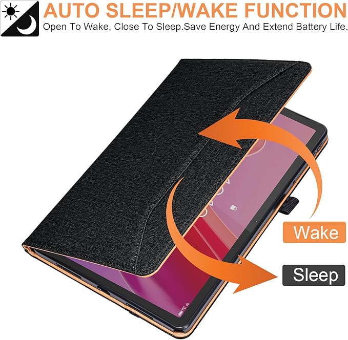 for Lenovo Tab M11 Case with Pen Holder,for Lenovo M11 Tablet Case with Hand Strap 11 Inch TB330FU 2024,Black