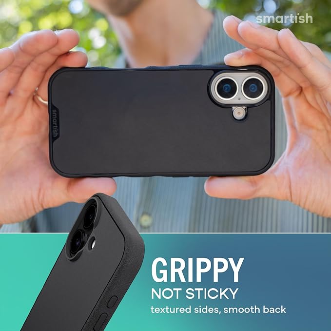 Smartish® iPhone 17 MagSafe Case - Gripmunk Magnetic Slim Case [Lightweight + Protective] Thin Grip Cover with Microfiber Lining for Apple iPhone 17 - Custom Print