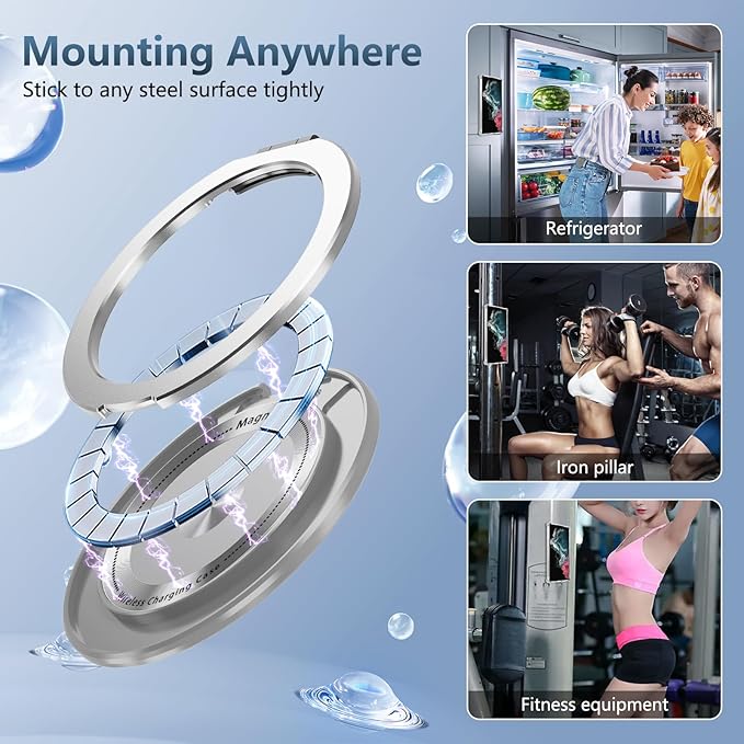 for Samsung Galaxy S22 Ultra Case Compatible with MagSafe Magnetic,with Screen Protector,with Kickstand Ring Military Grade Drop Heavy Duty Protection Shockproof for S22 Ultra Phone Case Clear