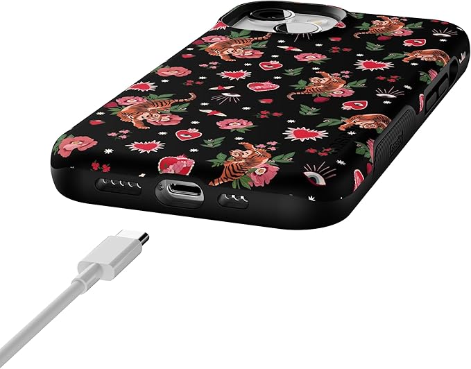 Casely iPhone 14 Case | Wild at Heart | Tiger | Compatible with MagSafe | Bold Protective Design