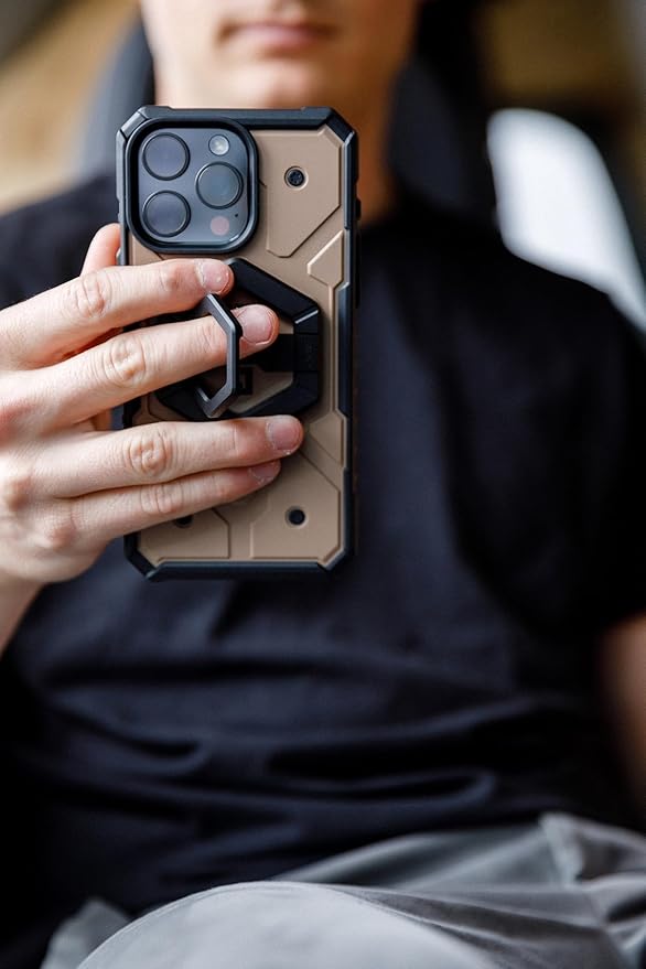 URBAN ARMOR GEAR UAG Magnetic Phone Ring Stand Compatible with MagSafe Magnet, Removable Metal Finger Ring Grip & 360 Rotation Adjustable Kickstand for iPhone 17, Galaxy S25, Olive Drab