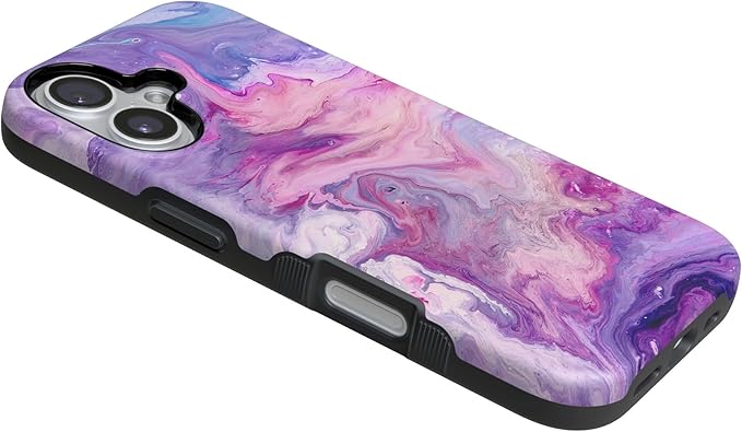 Casely iPhone 17 Case | Tie Dying Over You | Purple Marble | Compatible with MagSafe | Bold Protective Design