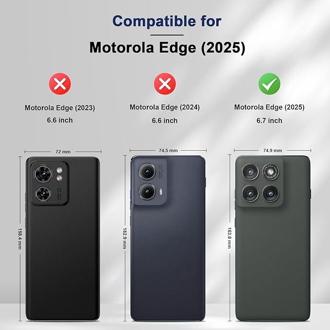 Jasonyu Flip Wallet Case for Motorola Edge (2025)/Edge 60/60 Pro/60 Fusion,Leather Magnetic Folio Cover with Card Holder,Kickstand - TPU Shockproof Durable Protective Phone Case,Blue