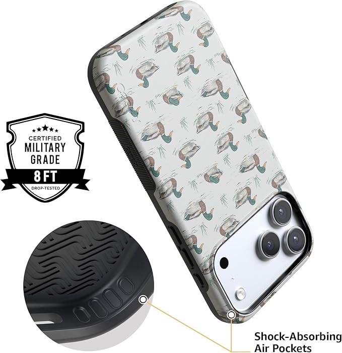 Casely iPhone 17 Pro Case | Mallard & Co. | The Boyfriend Collection | Compatible with MagSafe | Bold Protective Design