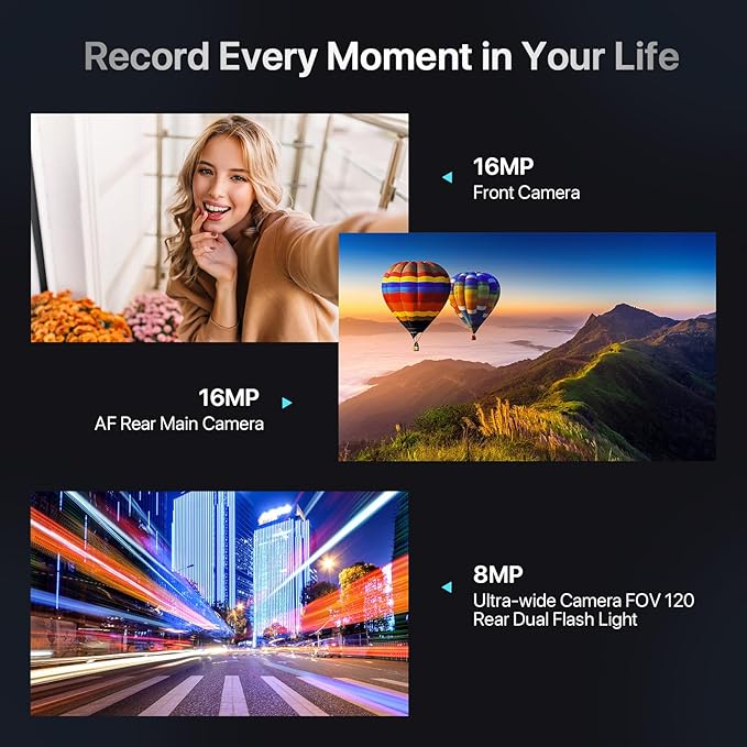 UMIDIGI 2K 11inch Rugged Tablet Android,Active T1 Octa-core 16GB RAM+128GB ROM,10000mAh,16+16+8MP Camera Waterproof Tablet with SIM Card Slot Unlocked/Stylus Pen/4G LTE/WiFi-5/BT 5.0/GPS,Warranty