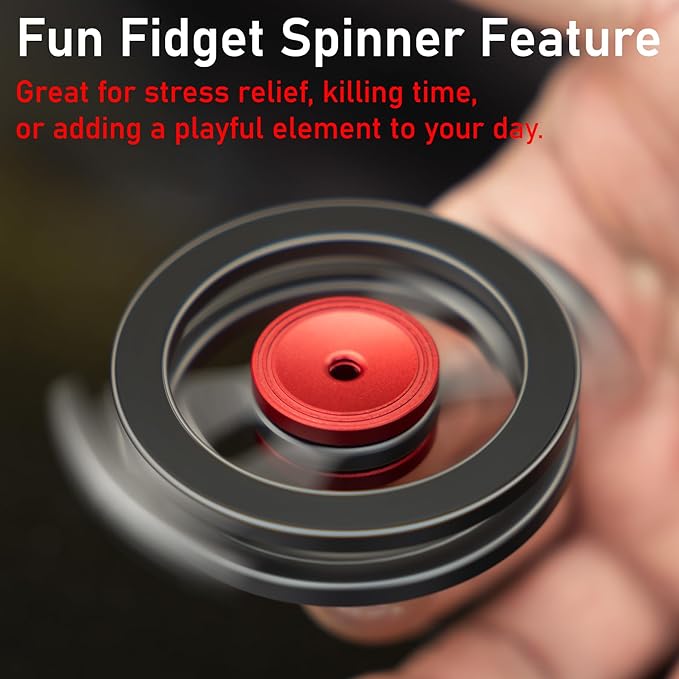 Magnetic Phone Stand with Fidget Spinner | Double Side Holder Ring for iPhone 13/14/15/16/17 and Magsafe Case | Stress Relief Toy | Portable Desk & Gym Accessory for Home Office Travel