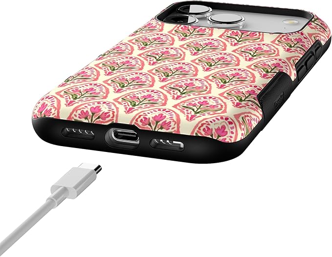 Casely iPhone 17 Pro Case | Tulip Tapestry | Jenna Palek x Casely | Bold Protective Design | Compatible with MagSafe