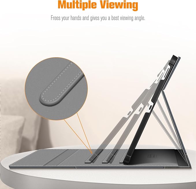 Fintie Case for Samsung Galaxy Tab S10 FE Plus 13.1 Inch 2025 Model (SM-X620/X626) with Built-in S Pen Holder, Multiple Angle Portfolio Business Cover with Pocket Auto Sleep/Wake, Navy