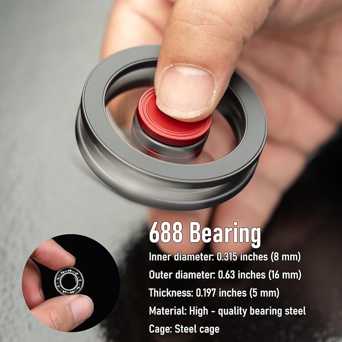 Magnetic Phone Stand with Fidget Spinner | Double Side Holder Ring for iPhone 13/14/15/16/17 and Magsafe Case | Stress Relief Toy | Portable Desk & Gym Accessory for Home Office Travel